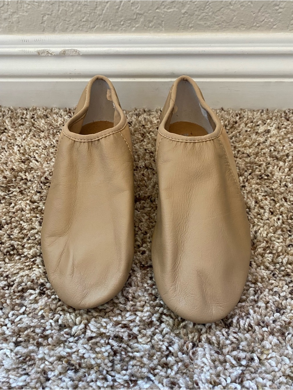 Bloch Women’s Neo-flex Leather Neoprene Tan Jazz Dance Shoes Size 7